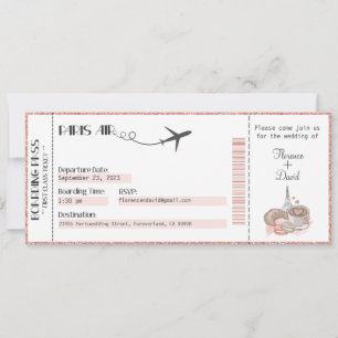 Einladung zur Hochzeit, Hochzeitstag, Paris