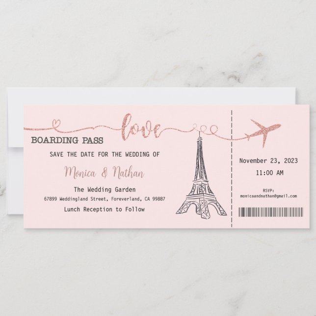 Einladung zur Hochzeit, Hochzeitstagung, Liebe (Vorderseite)
