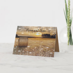 Einladung zur Hochzeit im Landstil