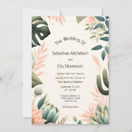 Einladung zur Hochzeit im verzauberten Garten