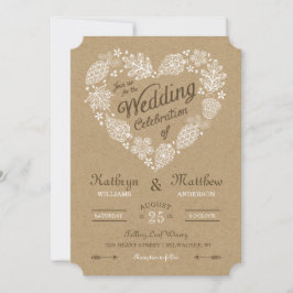 Einladung zur Hochzeit im Waldland