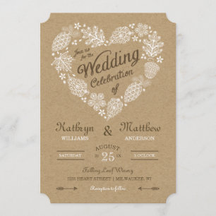 Einladung zur Hochzeit im Waldland