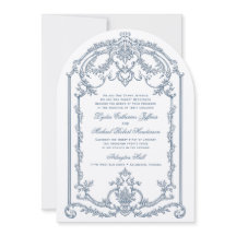 Einladung zur Hochzeit in Französisch-Verziert-Bar