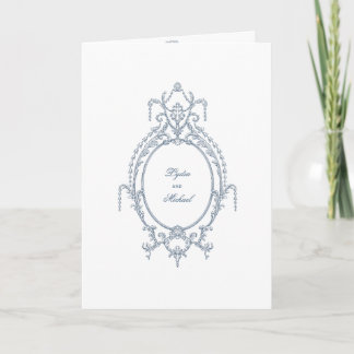 Einladung zur Hochzeit in Französisch-Verziert-Bar