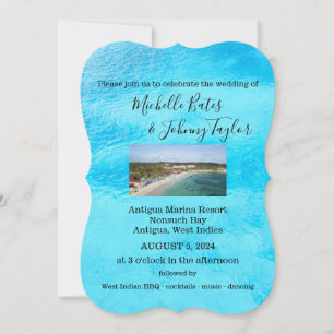 Einladung zur Hochzeit in Urlaubsort - Antigua