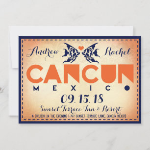 Einladung zur Hochzeit in Urlaubsort CANCUN