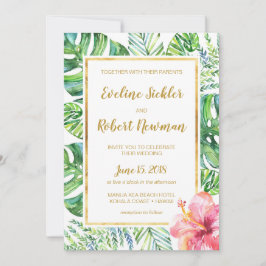 Einladung zur Hochzeit in Urlaubsort Tropical Beac