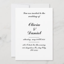 Einladung zur Hochzeit, klassische Einladung zur H