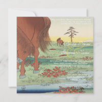 Einladung zur Hochzeit Künstler Hiroshige Utagawa