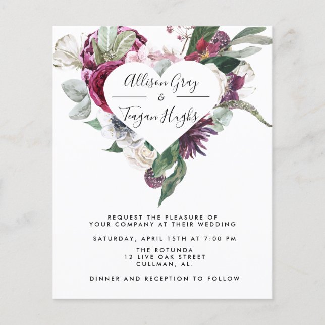 Einladung zur Hochzeit | Laural Flyer (Vorne)