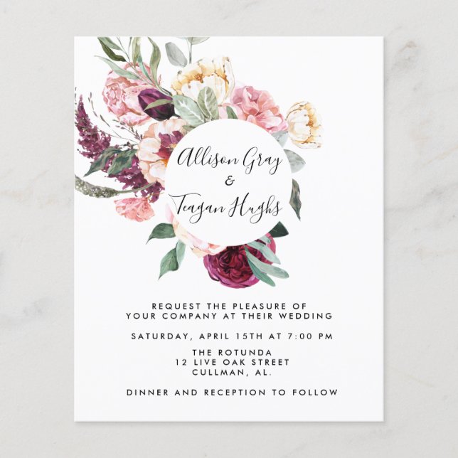 Einladung zur Hochzeit | Laural Flyer (Vorne)