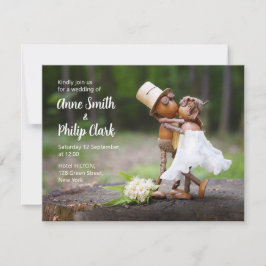 Einladung zur Hochzeit mit Acorn-Elfen in Liebe