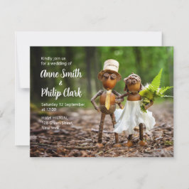 Einladung zur Hochzeit mit Acorn-Elfen in Liebe
