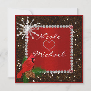 Einladung zur Hochzeit mit CRYSTAL SNOWFLAKE