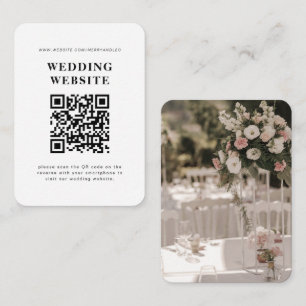 Einladung zur Hochzeit mit QR-UAWG