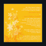Einladung zur Hochzeit mit weißer Blüte, gelb, ora<br><div class="desc">Ein Sommer oder eine Hochzeit im Herbst mit schicker Note? Die sonnige,  gelbe,  orangefarbene und weiße Blütenhochzeit lädt mit einer Vielfalt an wirbelnden Blume und Weinreben zum Verweilen ein. Es ist vollständig anpassbar.</div>