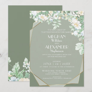 Einladung zur Hochzeit   Moderne geometrische Wild