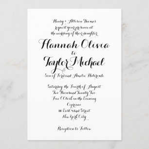 Einladung zur Hochzeit *Moderne Klassik*