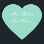 Einladung zur Hochzeit Pearl Aqua Herz-Aufkleber<br><div class="desc">Farbkoordination Pearl Aqua Designer Hochzeit Pearl Aqua und White Umschlag Aufklebers Stickers - Hochzeitskäufer versuchen manchmal herauszufinden: Welche Hochzeitsaufkleber sind für Einladungen beliebt? Diese farblich koordinierten und hervorragenden Custom Wedding Pearl Aqua und White Umschlag Aufkleber gelten als ein hervorragendes Spiel für Hochzeit RSVP Postkarten und andere tun es selbst Hochzeitssaftkästen....</div>