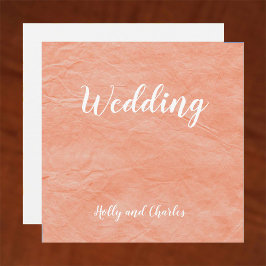 Einladung zur Hochzeit. Schöner Pergament-Effekt.