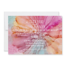 Einladung zur Hochzeit Seide-Blume