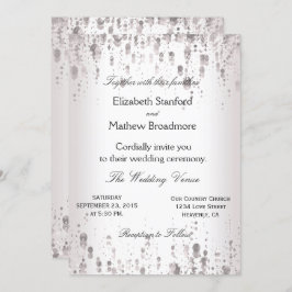 Einladung zur Hochzeit | Silberner Glitzer