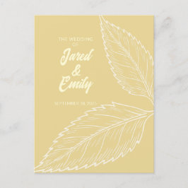 Einladung zur Hochzeit Soft Gold Postkarte