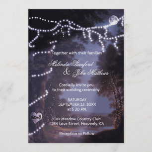 Einladung zur Hochzeit   Tree Lights