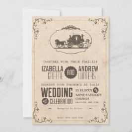 Einladung zur Hochzeit Vintager Lieben