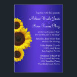 Einladung zur Hochzeit von Blauen und Gelben Sonne<br><div class="desc">Wenn Sie benutzerdefinierte Farben oder Hilfe bei der Erstellung Ihrer Einladungen benötigen,  können Sie mich unter zazzlepartydepot@gmail.com kontaktieren. Ich freue mich darauf,  von Ihnen zu hören! com com</div>