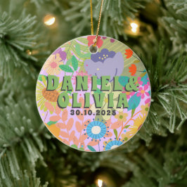 Einladung zur Hochzeit von Blume Keramik Ornament