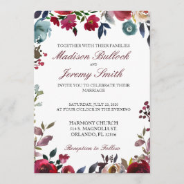 Einladung zur Hochzeit von Burgund und Marineflott