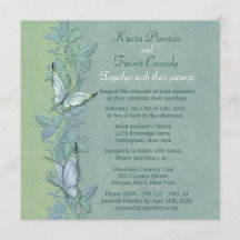 Einladung zur Hochzeit von Butterfly Flight Floral