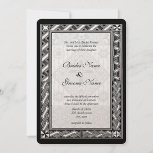 Einladung zur Hochzeit von christlichem Hartglas