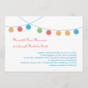 Einladung zur Hochzeit von Doily Garland