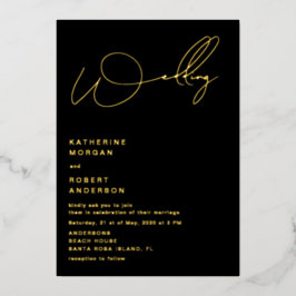 Einladung zur Hochzeit von eleganten Schriftzeiche