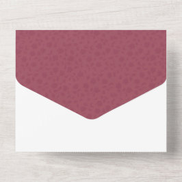 Einladung zur Hochzeit von Floral in einem Burgund
