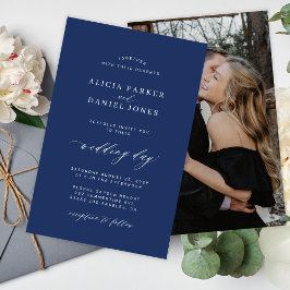 Einladung zur Hochzeit von Foto und Marineinfanter