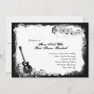 Einladung zur Hochzeit von Funky Electric Gitarre
