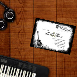 Einladung zur Hochzeit von Funky Electric Gitarre