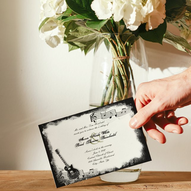 Einladung zur Hochzeit von Funky Electric Gitarre (Von Creator hochgeladen)