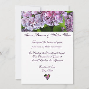 Einladung zur Hochzeit von Hydrangea