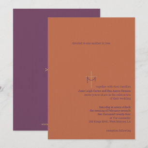 Einladung zur Hochzeit von Kreuz und Tuch