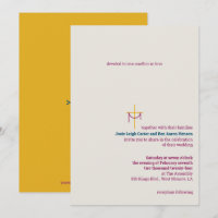 Einladung zur Hochzeit von Kreuz und Tuch