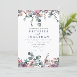Einladung zur Hochzeit von Nautic Floral Anchor