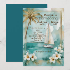 Einladung zur Hochzeit von Nautical Yacht