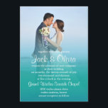 Einladung zur Hochzeit von Ocean Mist<br><div class="desc">Passen Sie diese moderne Einladung mit Ihren Foto- und Hochzeitsdetails an. Fühlen Sie sich frei,  mir mit allen Anpassungen,  die Sie brauchen,  zu senden.</div>