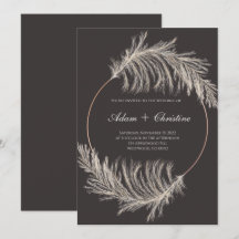 Einladung zur Hochzeit von Pampas Grass