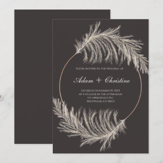 Einladung zur Hochzeit von Pampas Grass