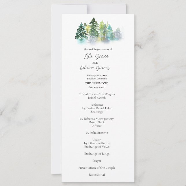 Einladung zur Hochzeit von Pine Wappen (Vorderseite)